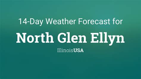 North Glen Ellyn, Illinois, USA 14 day weather forecast