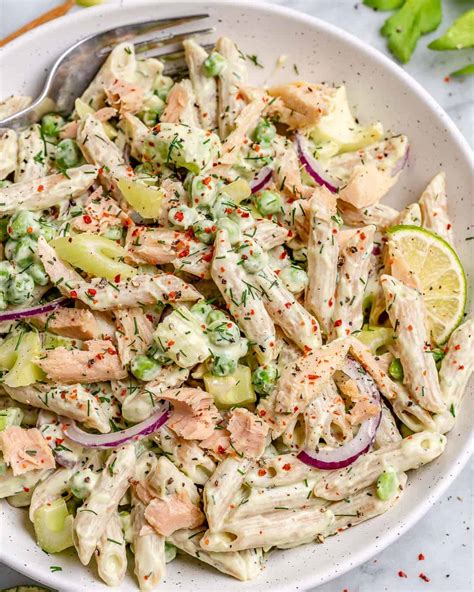 The BEST Creamy Tuna Pasta Salad | Healthy Fitness Meals