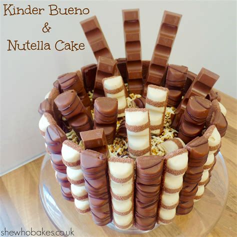 Kinder Bueno & Nutella Cake - She Who Bakes