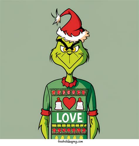 Christmas Grinch grin cartoon for Grinch for Christmas - 3520x3520