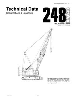 Crawler Cranes Specifications CraneMarket