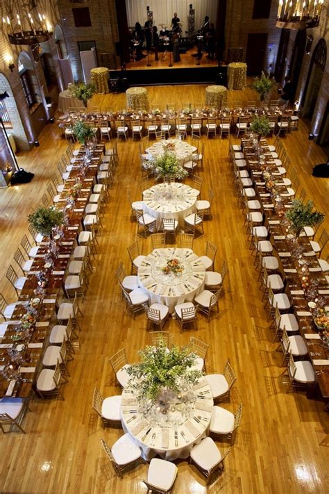 Wedding Reception Table Layout Ideas-A Mix of Rectangular and Circular Tables - EmmaLovesWeddings