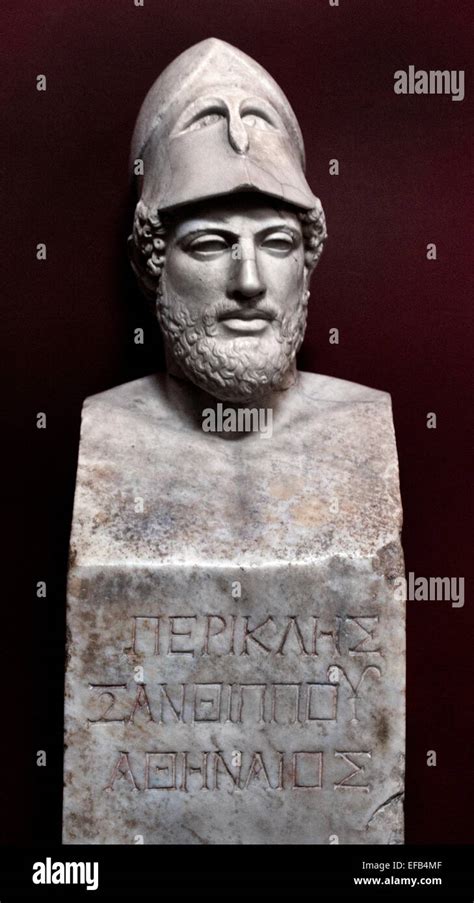 Bust of Pericles bearing the inscription “Pericles, son of Xanthippus ...