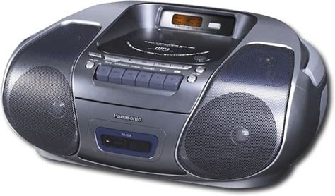 Best Buy: Panasonic CD/Cassette Player Boombox with AM/FM Radio and MP3 ...