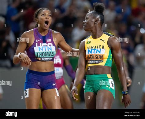 Budapest, Hungary. 25th Aug, 2023. Athletics: World Championships, 200m, women, final, at the ...