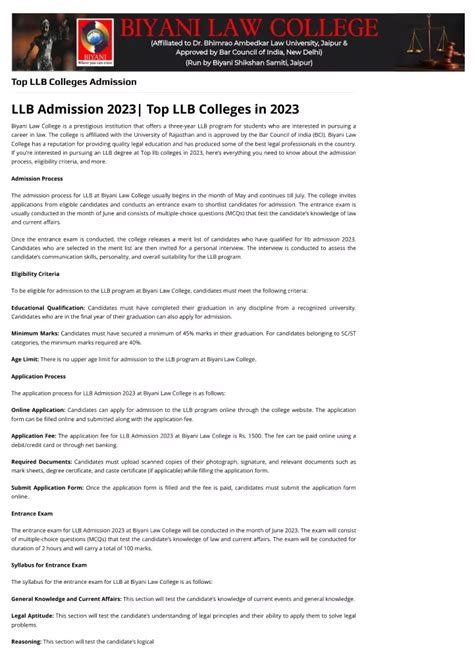 PPT - LLB Admission 2023: Top llb Colleges 2023, Last Date, Fees, Courses PowerPoint ...