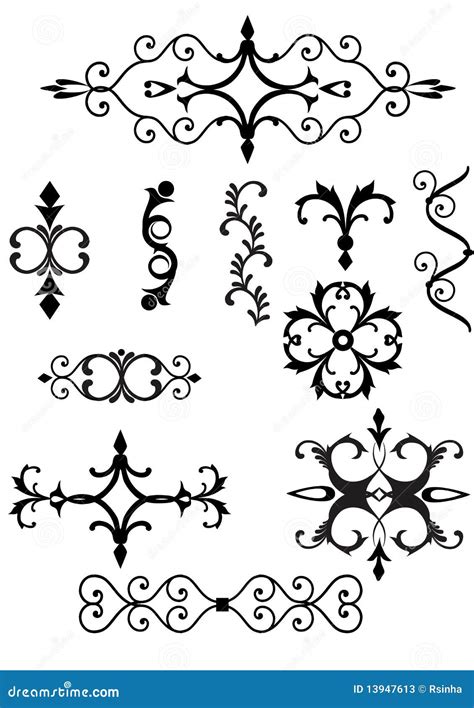 Victorian Scroll Art Frame Vector Illustration | CartoonDealer.com #59260172