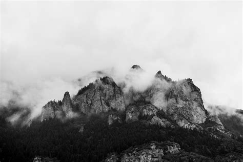 foggy mountains on Behance