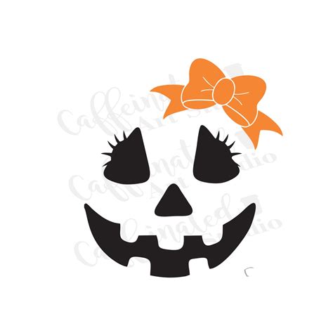 Jack-o-lantern Face Svg / Jack-o-lantern Girl Face Svg / - Etsy