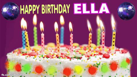 Happy Birthday ELLA images gif