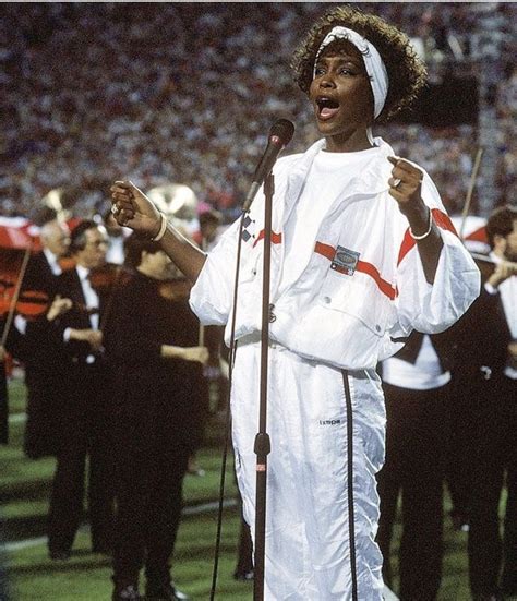 Whitney Houston singing the National Anthem at the 1991 Super Bowl