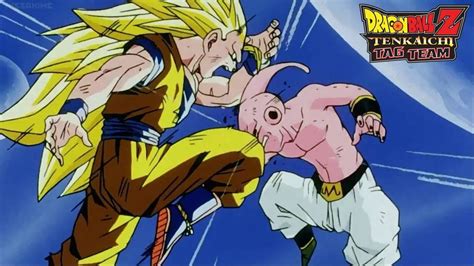 Goku SSJ3 vs Kid Buu - Dragon Ball Z Tenkaichi Tag Team - YouTube