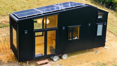 Solar Powered Stunning Modern Minimalist Tiny House On Wheels