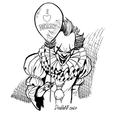 Inktober 2017: Pennywise Fan Art by DeebleNF on DeviantArt