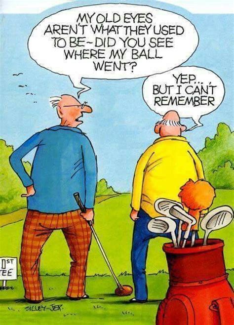 Pin by Piet Smith on Humour/funnies/lekker lag | Old age humor, Golf quotes, Cartoon jokes