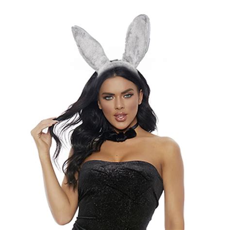 purpleX Playboy Bunny Adult Halloween Costume Rabbit Ears-Tail-Bow Tie ...