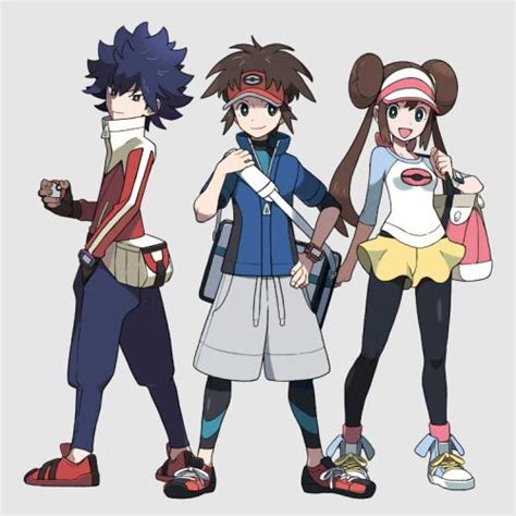 Main Characters from Pokemon Black 2 & White 2 | Pokemon characters ...