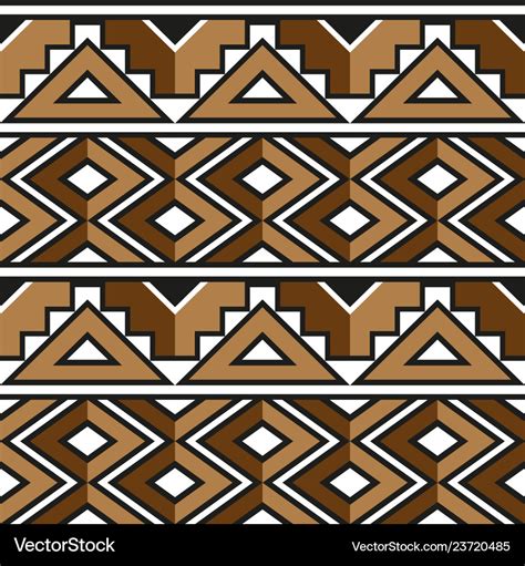 African zulu decorative pattern for the Royalty Free Vector