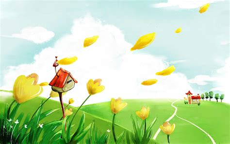 Spring Cartoon Wallpapers - Top Free Spring Cartoon Backgrounds - WallpaperAccess