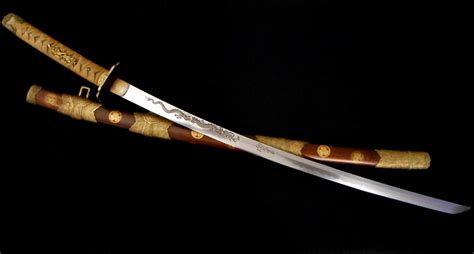 Antique Japanese Samurai TACHI Sword -1860 AD -Old Collection/Dragon Horimono | St Croix Blades