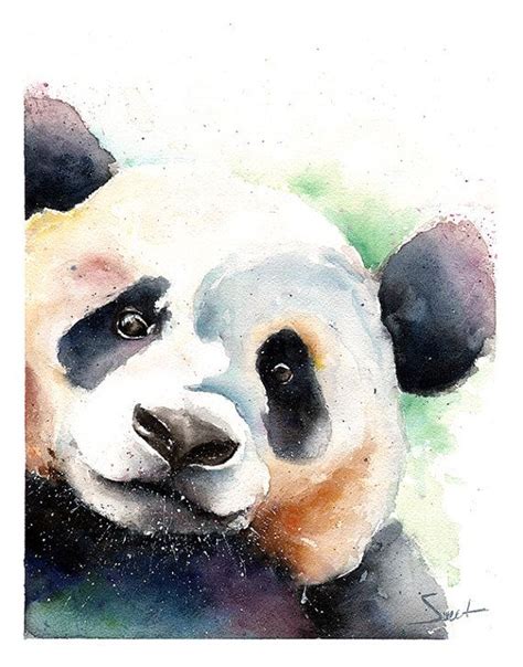 art print Panda Watercolor Painting Painting Watercolor lifepharmafze.com