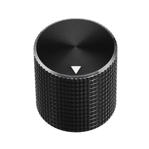 Stereo Knob, 25*6*25 mm Aluminium Alloy, Volume Control Knobs, Black ...