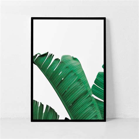 Banana Leaf Print Leaf Print Banana Leaf Poster Banana Leaf - Etsy