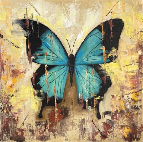 AMAZING BUTTERFLY - butterfly abstract art oil painting on canvas ...