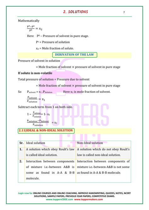 Class 12 Chemistry Notes Download in PDF | Toppers CBSE