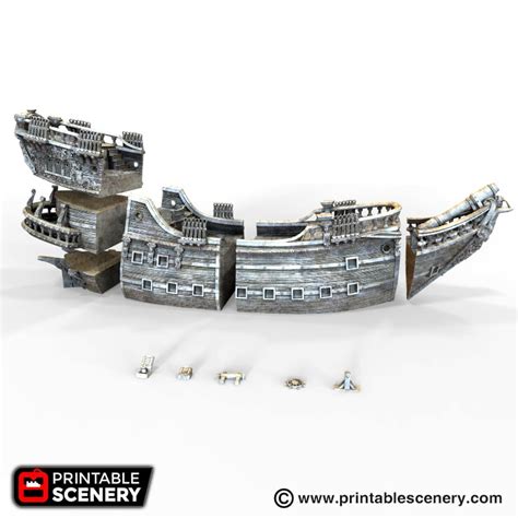 Galleon - Printable Scenery