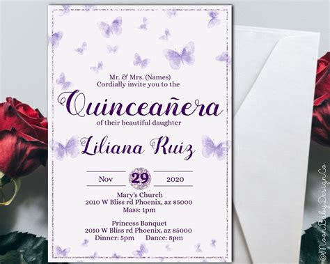 Quinceanera Invitations Template - prntbl.concejomunicipaldechinu.gov.co