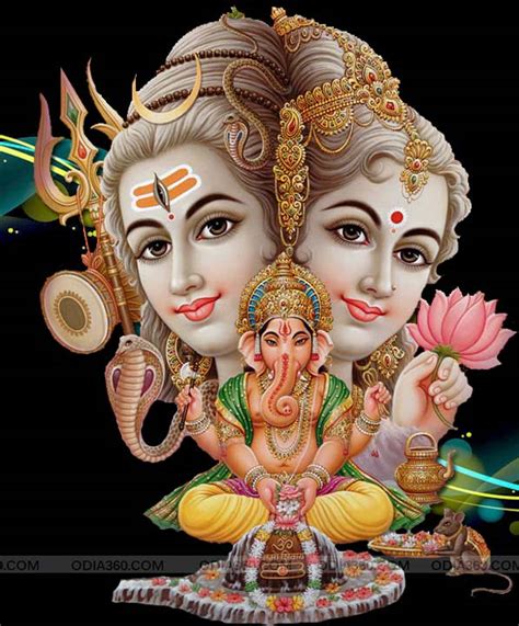 Lord Shiva Parvati Ganesha HD Wallpaper for Desktop Mobile Download