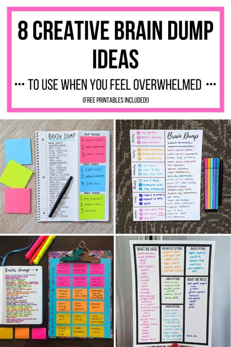 8 Easy Brain Dump Ideas – Let's Live and Learn | Dump ideas, Journal writing, Brain dump