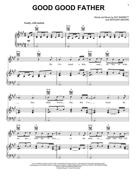 Good Good Father | Sheet Music Direct