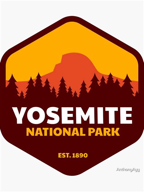 "Yosemite National Park Badge" Sticker for Sale by AnthonyAyy | Redbubble