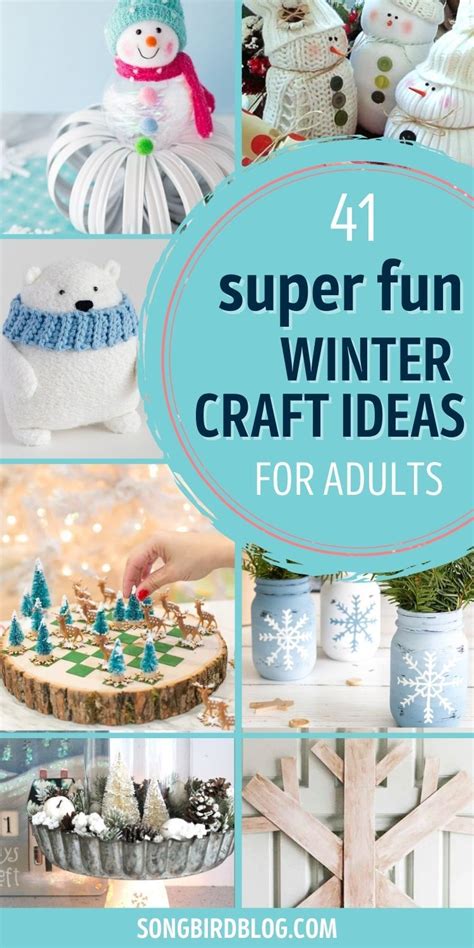 41 fun winter crafts for adults – Artofit