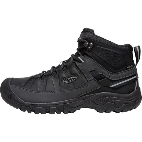 KEEN Targhee III Mid Waterproof Hiking Boots Men - Triple Black | BIKE24