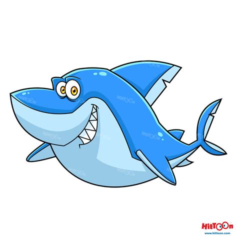 Great White Shark Cartoon Character on Behance