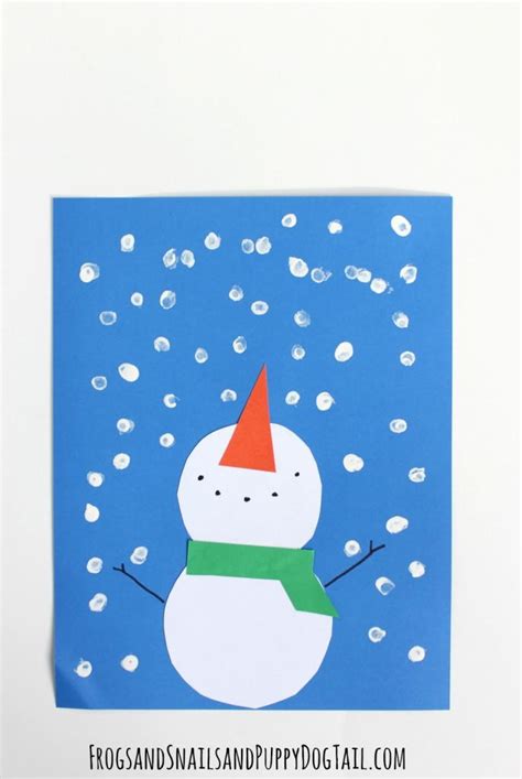 Paper Snowman Winter Craft | AllFreeKidsCrafts.com