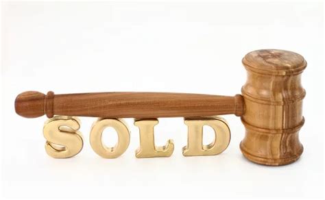 Auction concept with wooden gavel — Stock Photo © viperagp #5763512