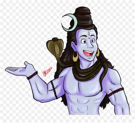 Lord Shiva Cartoon Drawing, HD Png Download - vhv