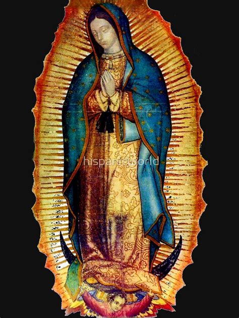 Our Lady of Guadalupe Tilma Replica Essential T-Shirt by hispanicworld | Print pictures, Canvas ...