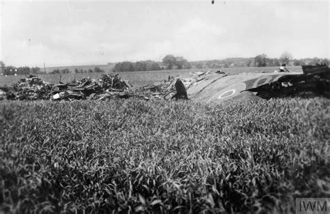 The wreckage of Short Stirling, W7537 'BU-H', of No. 214 Squadron RAF based at Stradishall ...