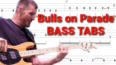 Rage Against The Machine - Bulls on Parade BASS TABS | Tutorial ...