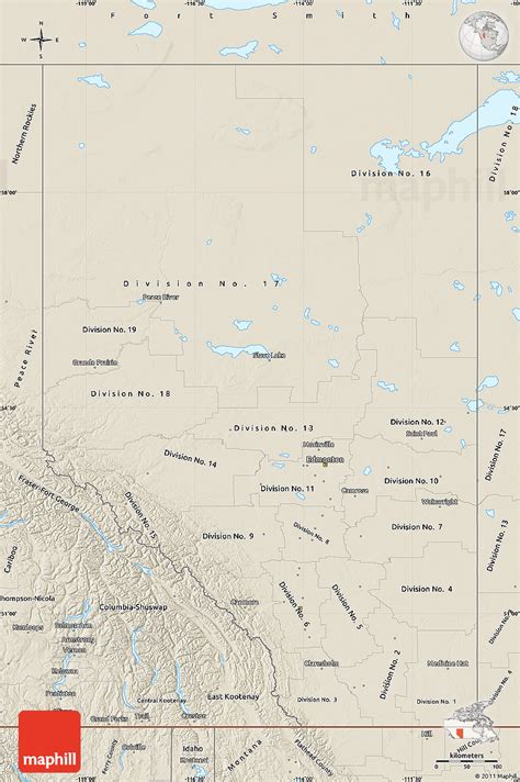 Physical Map Of Alberta Physical Map Of Alberta Canada Showing | Images ...