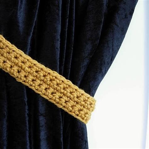 Gold Curtain Tie Backs Solid Dark Yellow One Pair of - Etsy | Curtain tie backs, Drop cloth ...