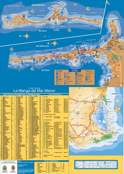 La Manga hotels and sightseeings map - Ontheworldmap.com