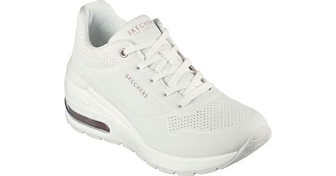 Skechers Million Air - Elevated Air Wedge Casual Sneakers From Finish Line in White | Lyst