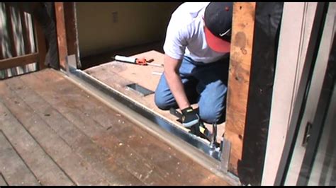 How To Install A Sliding Glass Door With Oglesby Construction - YouTube