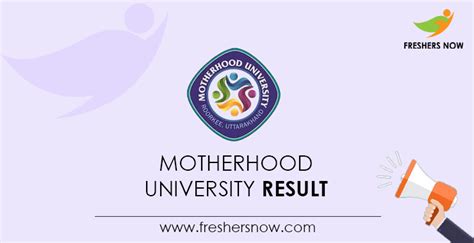 Motherhood University Result 2023 | UG, PG Sem Results